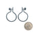 Small Oxidized Sterling Silver Hoops-Earrings-Gabrielle Desmarais-Pistachios