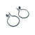 Small Oxidized Sterling Silver Hoops-Earrings-Gabrielle Desmarais-Pistachios