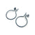 Small Oxidized Sterling Silver Hoops-Earrings-Gabrielle Desmarais-Pistachios