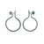 Small Oxidized Sterling Silver Hoops-Earrings-Gabrielle Desmarais-Pistachios