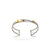 Small Petal Cuff - Silver with Garnet-Bracelets-Judith Neugebauer-Pistachios