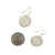 Small Silver Woven Circle Drops-Earrings-Kathryn Stanko-Pistachios