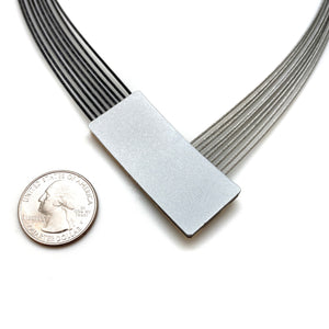 Soft Gold & Silver Multi-Layer V Necklace-Necklaces-Ursula Muller-Pistachios