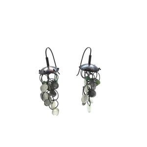Sphene and Chrysoprase tangle Earrings-Earrings-Karen Gilbert-Pistachios