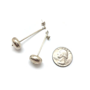 Sterling Silver Bulb Drops-Earrings-Sowon Joo-Pistachios