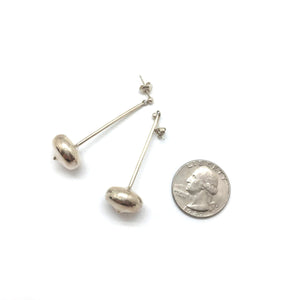 Sterling Silver Bulb Drops-Earrings-Sowon Joo-Pistachios