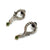 Sterling Silver Snake Earrings-Earrings-Luana Coonen-Pistachios