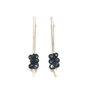 Stoned Rubber Cluster Drops-Earrings-Malgosia Kalinska-Pistachios