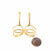 Swirl Drop Earrings-Earrings-Aleksandra Przybysz-Pistachios