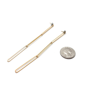 Three Link Drops - Gold-Earrings-Emily Rogstad-Pistachios