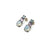 Three Stone Stud Earrings-Earrings-Joanna Gollberg-Pistachios