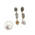 Three Tier Mineral Earrings-Earrings-Aimee Petkus-Pistachios