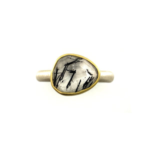 Tourmalated Quartz Ring-Rings-Heather Guidero-Pistachios