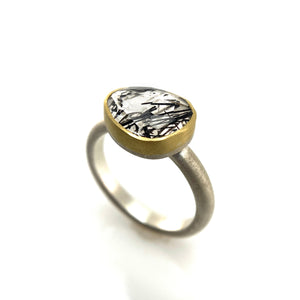Tourmalated Quartz Ring-Rings-Heather Guidero-Pistachios