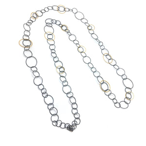 Transformable Link Necklace - Long-Necklaces-Sowon Joo-Pistachios