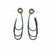 Triple Arabesque Loop Earrings - Black and Gold-Earrings-Jessica Armstrong-Pistachios