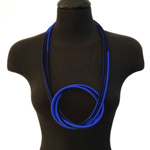 Triple Blue Cord Necklace-Necklaces-Gilly Langton-Pistachios