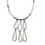 Two-Tiered Garnet Drop Necklace-Necklaces-Eric Silva-Pistachios