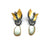 Waterlily Earrings-Earrings-Judith Neugebauer-Pistachios
