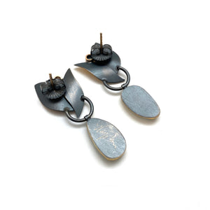 Waterlily Earrings-Earrings-Judith Neugebauer-Pistachios