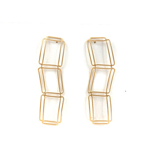 Wavy Ladder Earrings-Earrings-Emily Rogstad-Pistachios