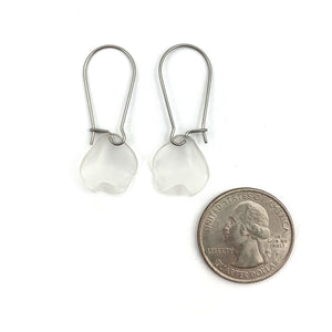 White Petal Earrings-Liami Fotini-Pistachios