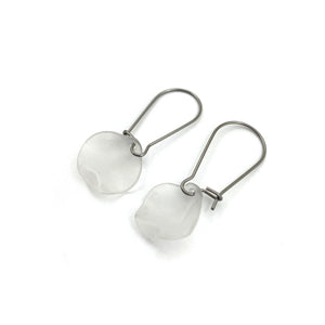 White Petal Earrings-Liami Fotini-Pistachios