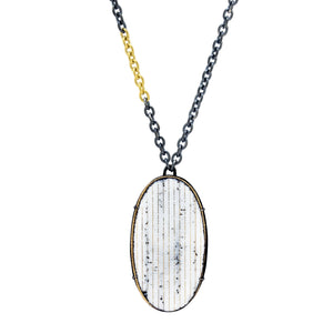White and Gold Glyph Necklace-Necklaces-Jenne Rayburn-Pistachios