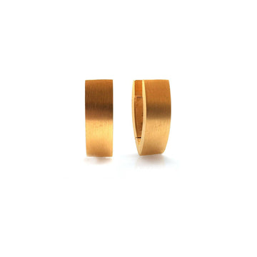 Wide 'V' Gold Vermeil Hoops, Tall