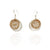 Woven Circle Earrings - Gold/Silver-Earrings-Kathryn Stanko-Pistachios