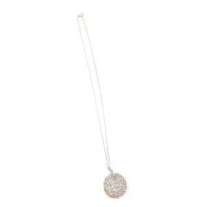 Woven Silver Circle Necklace-Necklaces-Kathryn Stanko-Pistachios