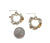 Wreath Hoops - Silver with Gold-Earrings-Malgosia Kalinska-Pistachios