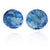 XL Blue Circle Earrings-Earrings-Christy Klug-Pistachios