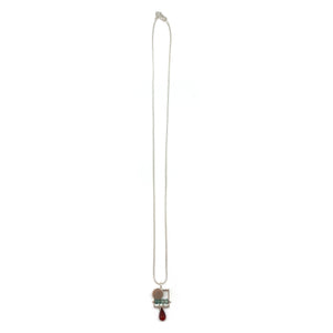 Zircon and Garnet Horizon Pendant-Necklaces-Ashka Dymel-Pistachios